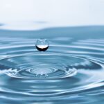 drop of water, nature, drop, impact, ripples, water, surface tension, surface, water surface, droplet