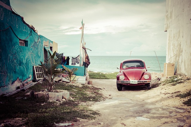 car, volkswagen, old, beetle, car wallpapers, mexico, vehicle, vw beetle, red car, automobile, automotive, transportation, parked car