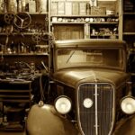 auto, car, garage, auto shop, vintage, vehicle, car wallpapers, antique, automobile, automotive, classic, equipment, fix, mechanic, nostalgia, repair, retro, sepia, service, repair shop, tools, transportation, workshop