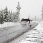 snow, car wallpapers, road, suv, nature, winter, car, vehicle, drive, driving, road trip, snowstorm, snowing, snowfall, conifers, coniferous, snow covered