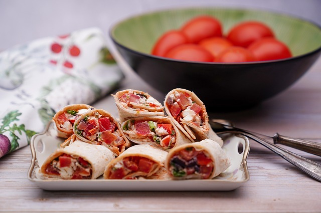 wrap, food, dish, cuisine, tortilla, vegetables, feta cheese, cheese, tomato, paprika, meal, snack, dinner, lunch, healthy, nutrition, vegetarian, tasty, delicious, closeup, food photography, wrap, wrap, wrap, tortilla, tortilla, tortilla, tortilla, tortilla